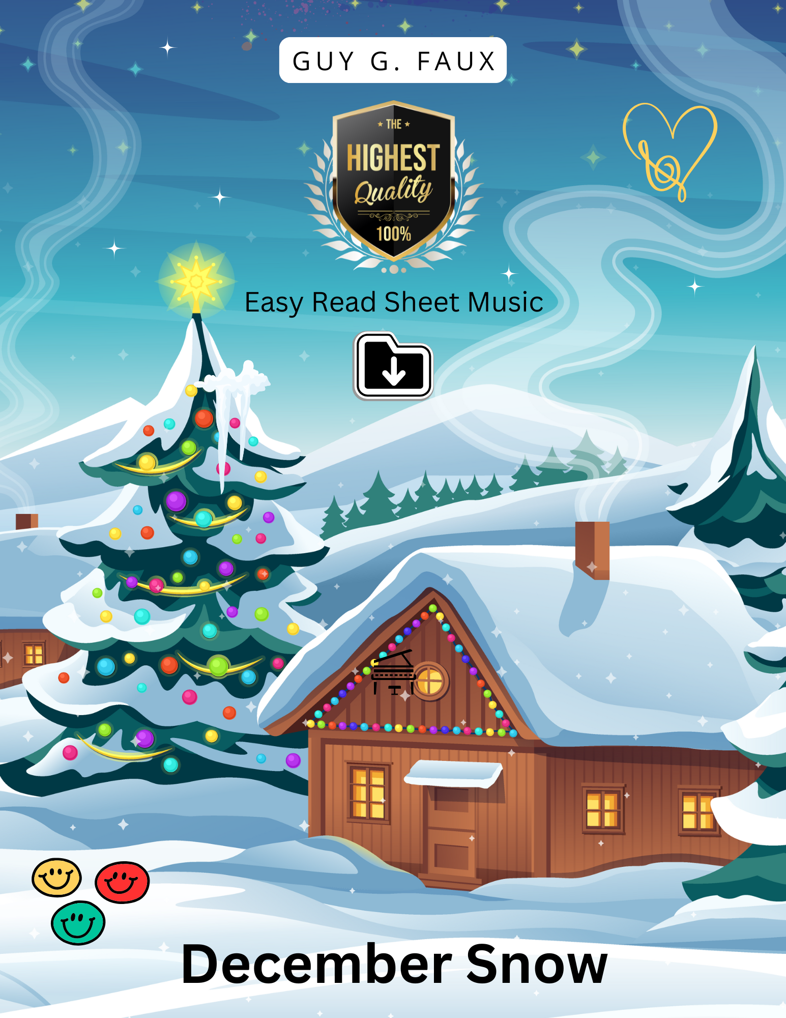 December Snow - Easy Read Sheet Music