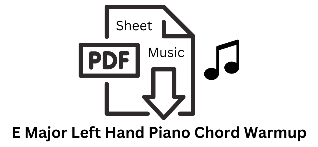 E major piano chord warmup